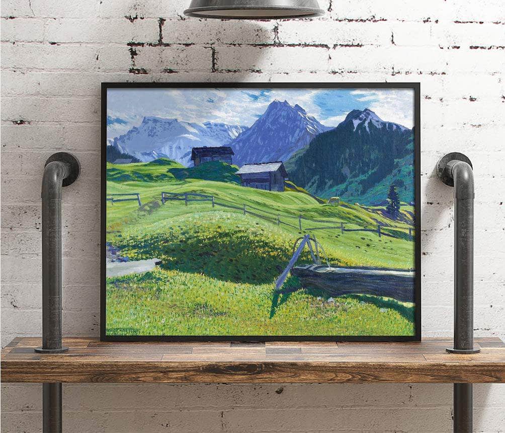 Swiss Alps Herbststimmung Painting Waldemar Fink Canvas Art - Image 4