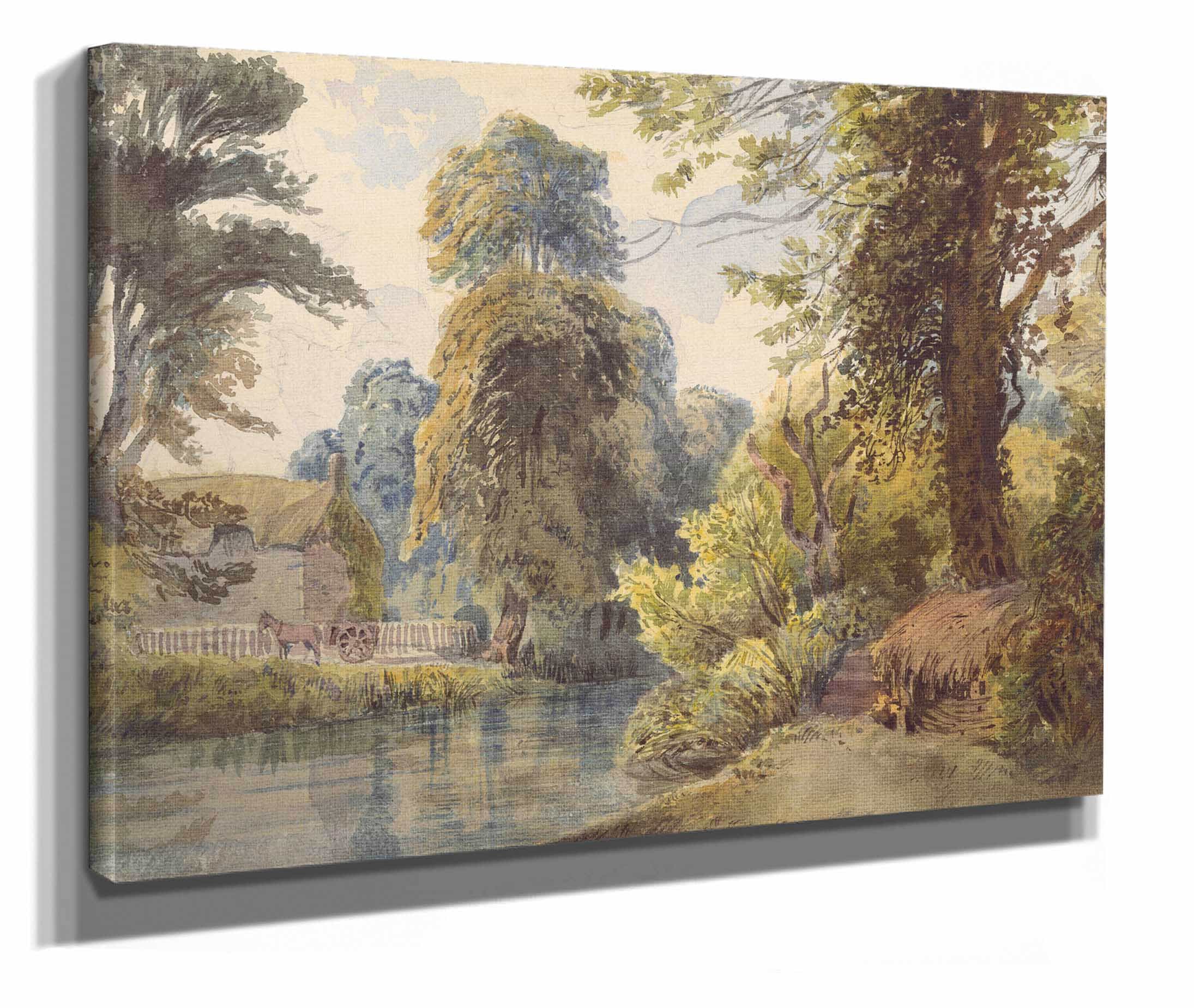 Swiss Park With A Pond And A Sled by Ladislav Mednyanszky - Image 2