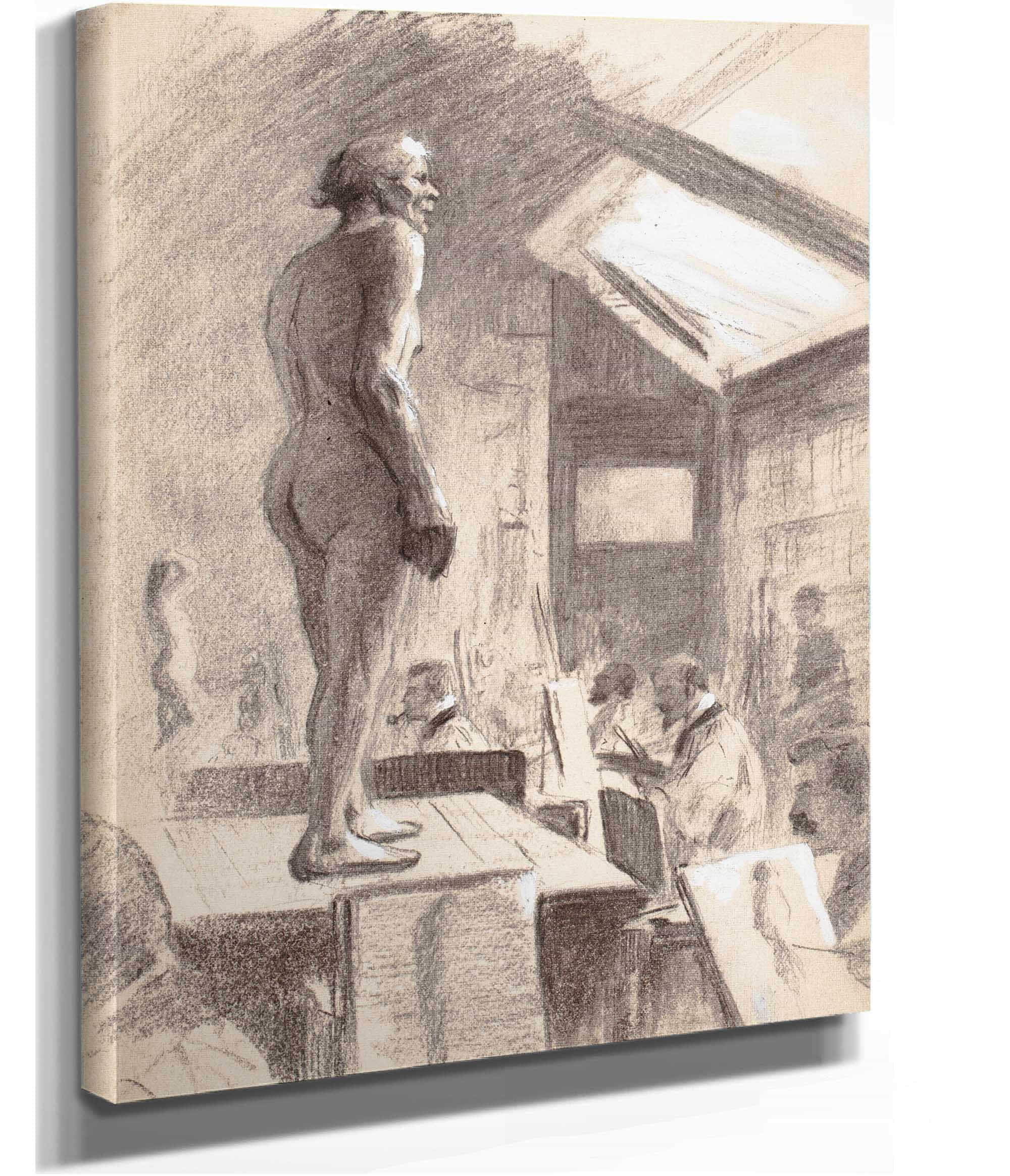 Taidekoulusta Miesmalli Etualalla by Eero Jarnefelt - Image 2