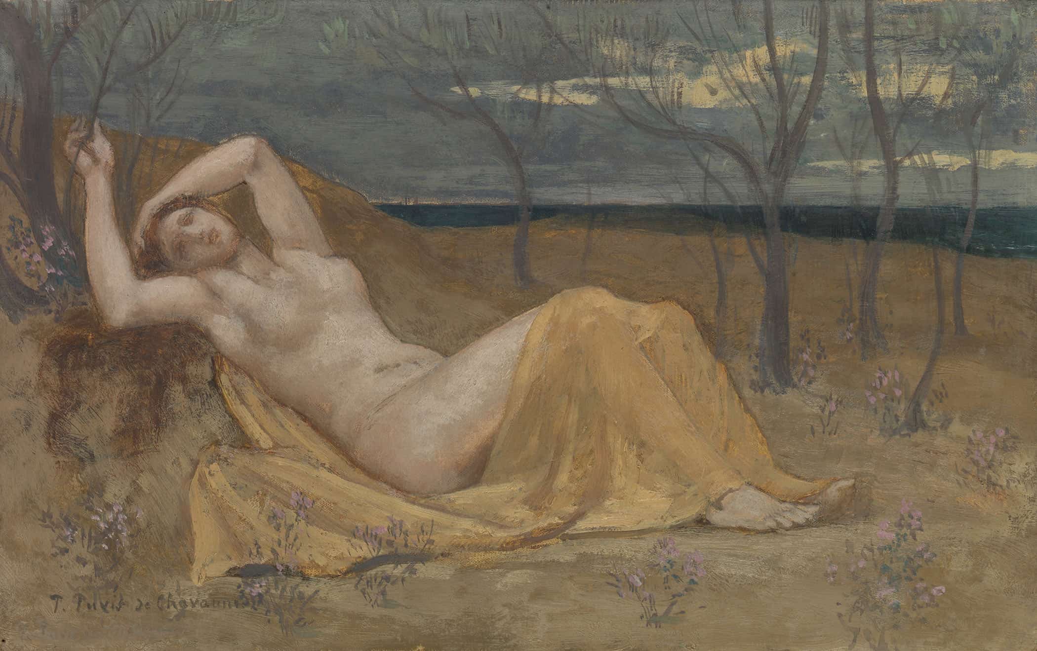 Tamaris   by Pierre Puvis De Chavannes - Image 2