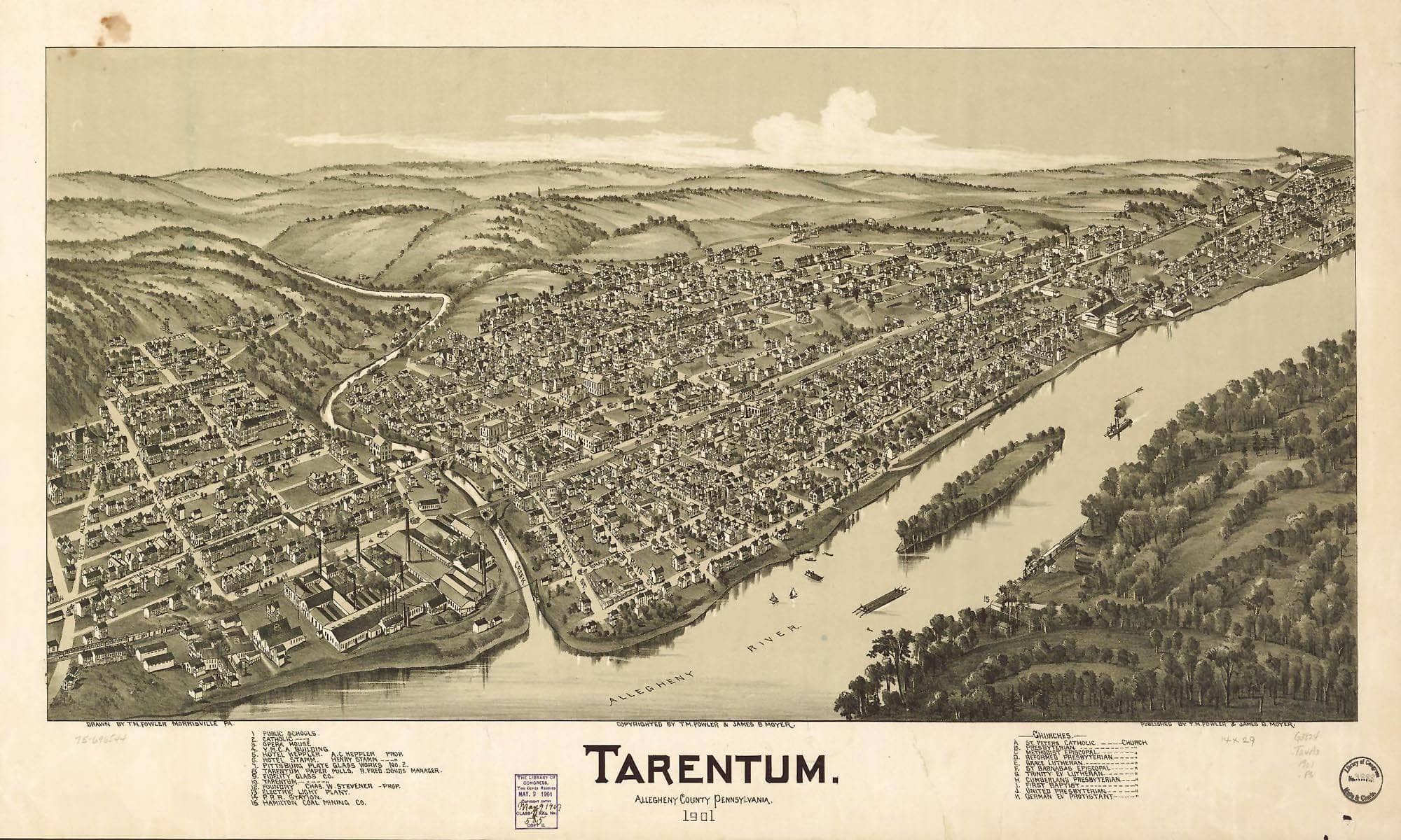 Tarentum Allegheny County Pennsylvania 1901 State Of Pennsylvania - Image 3