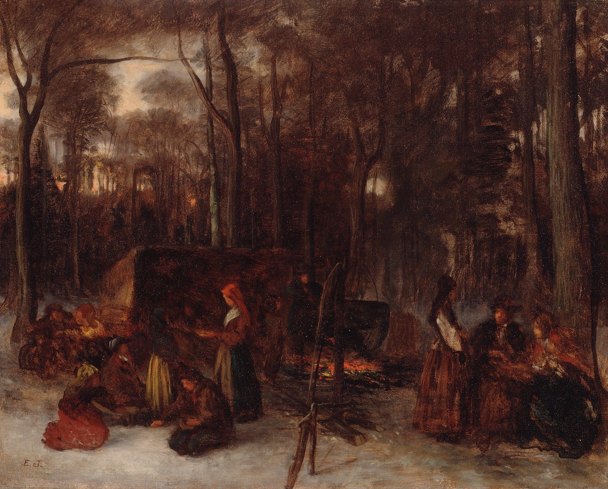 Tasting The Sugar by Eastman Johnson - Image 2