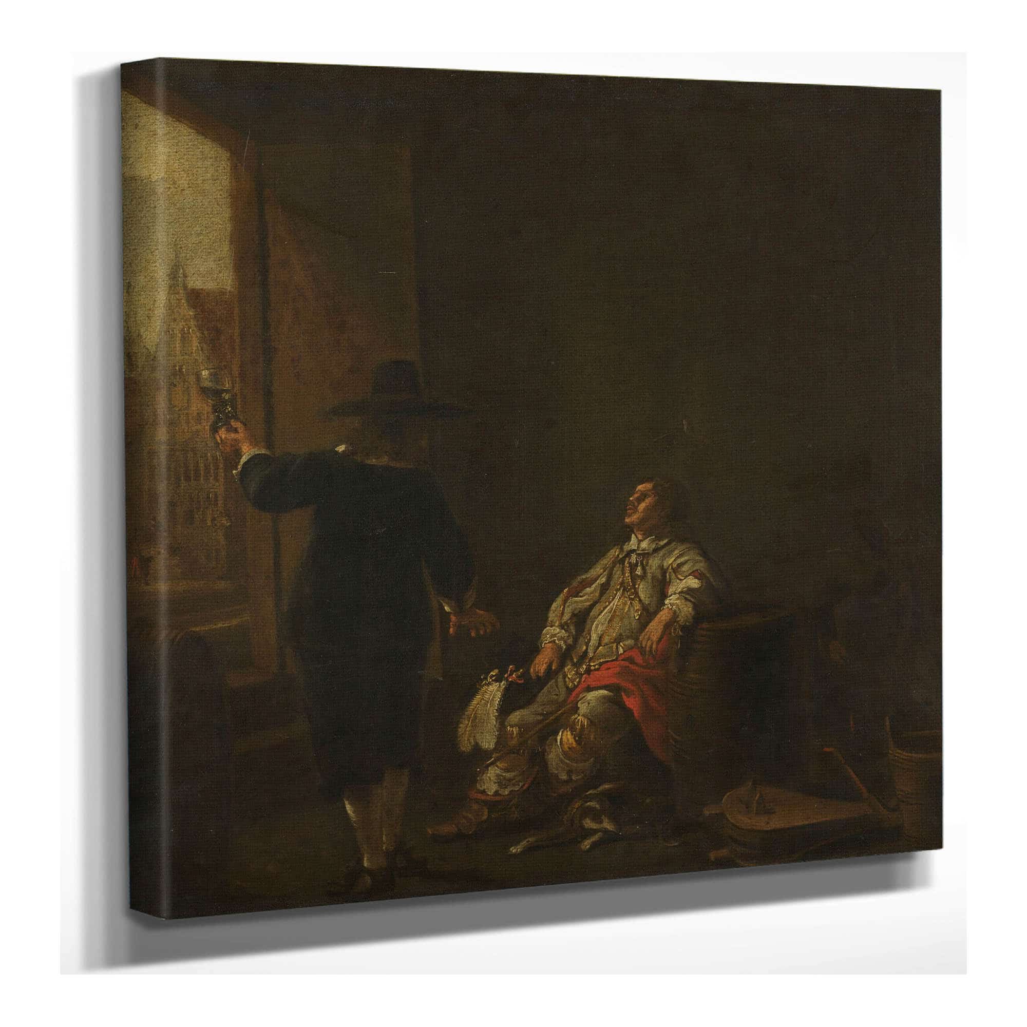 Tasting The Wine by Aelbert Cuyp
