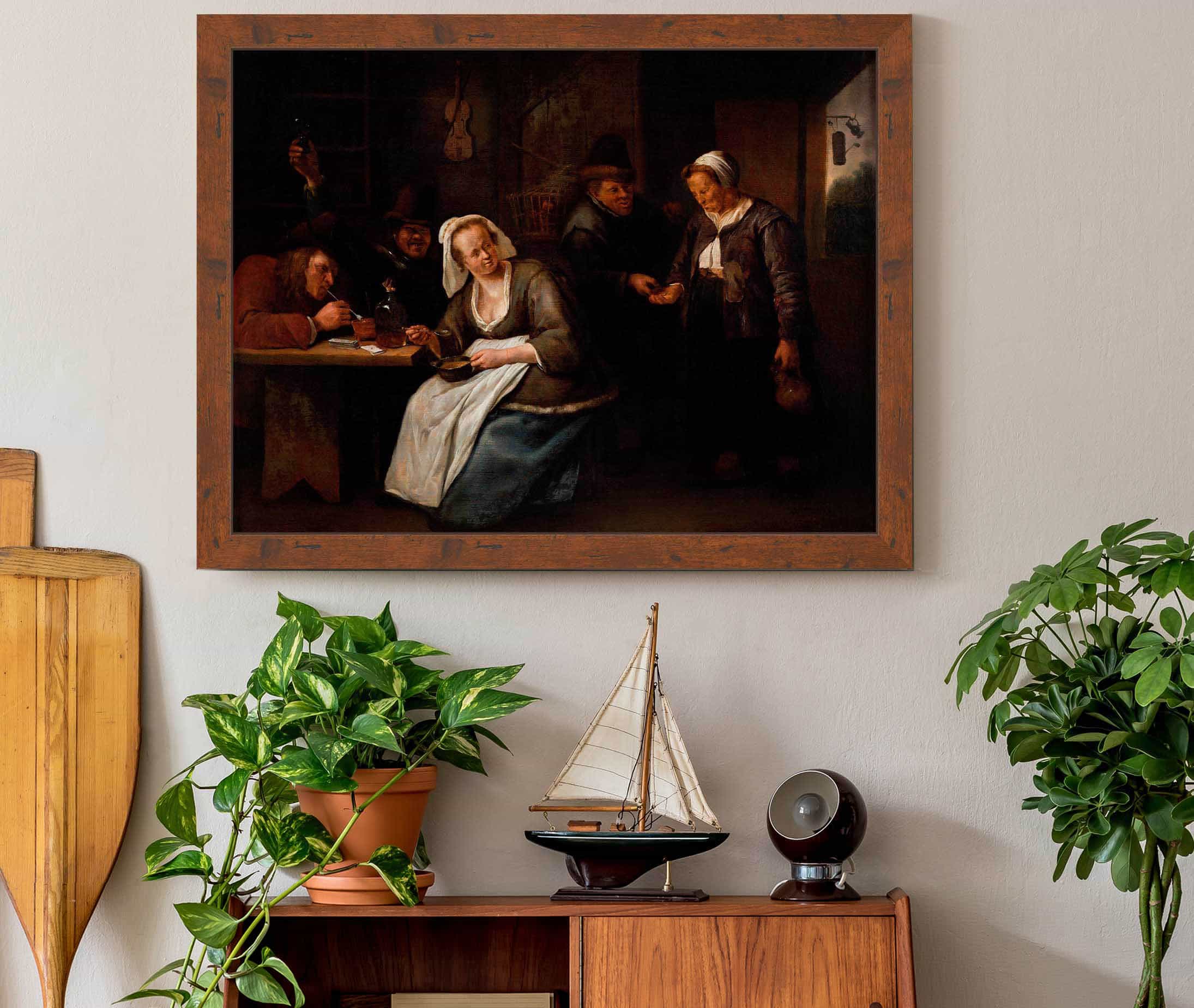 Tavern Scene by Jan Steen - Image 3