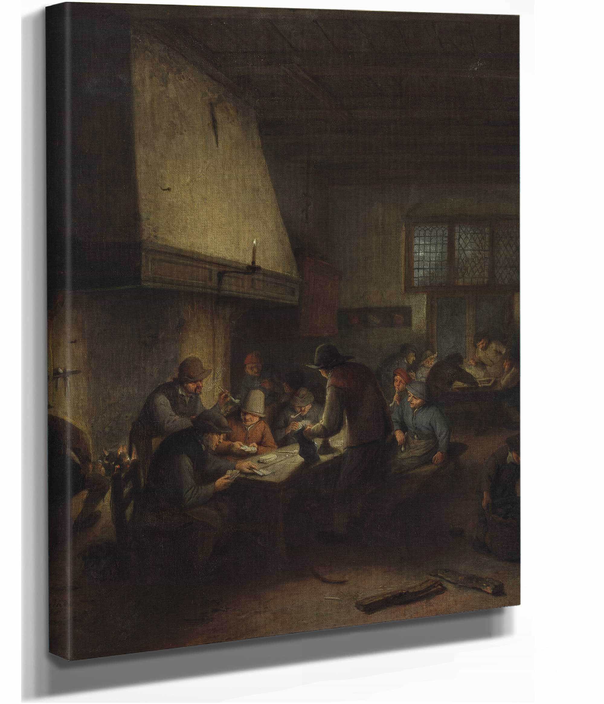 Tavern Scene Early S by Adriaen Van Ostade - Image 2