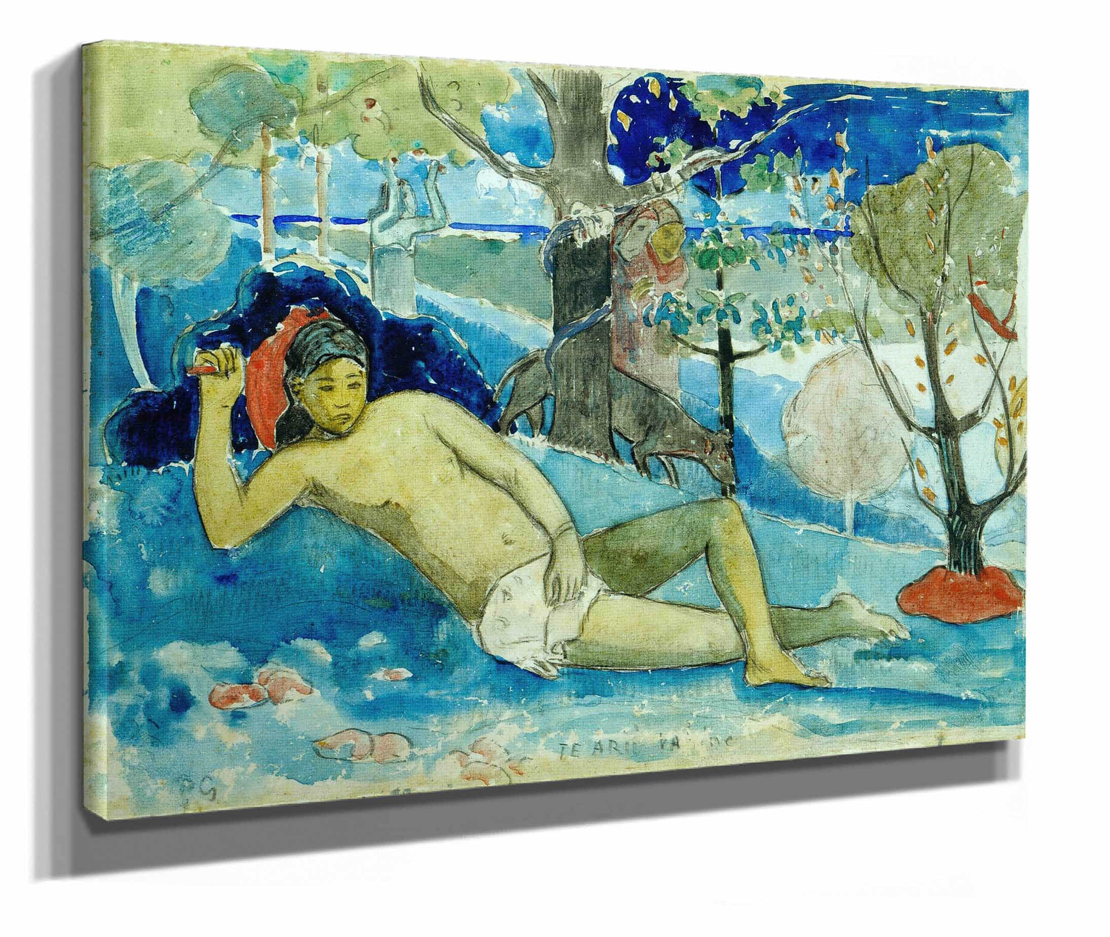 Te Arii Vahine The Queen Of Beauty Or The Noble Queen by Paul Gauguin - Image 2