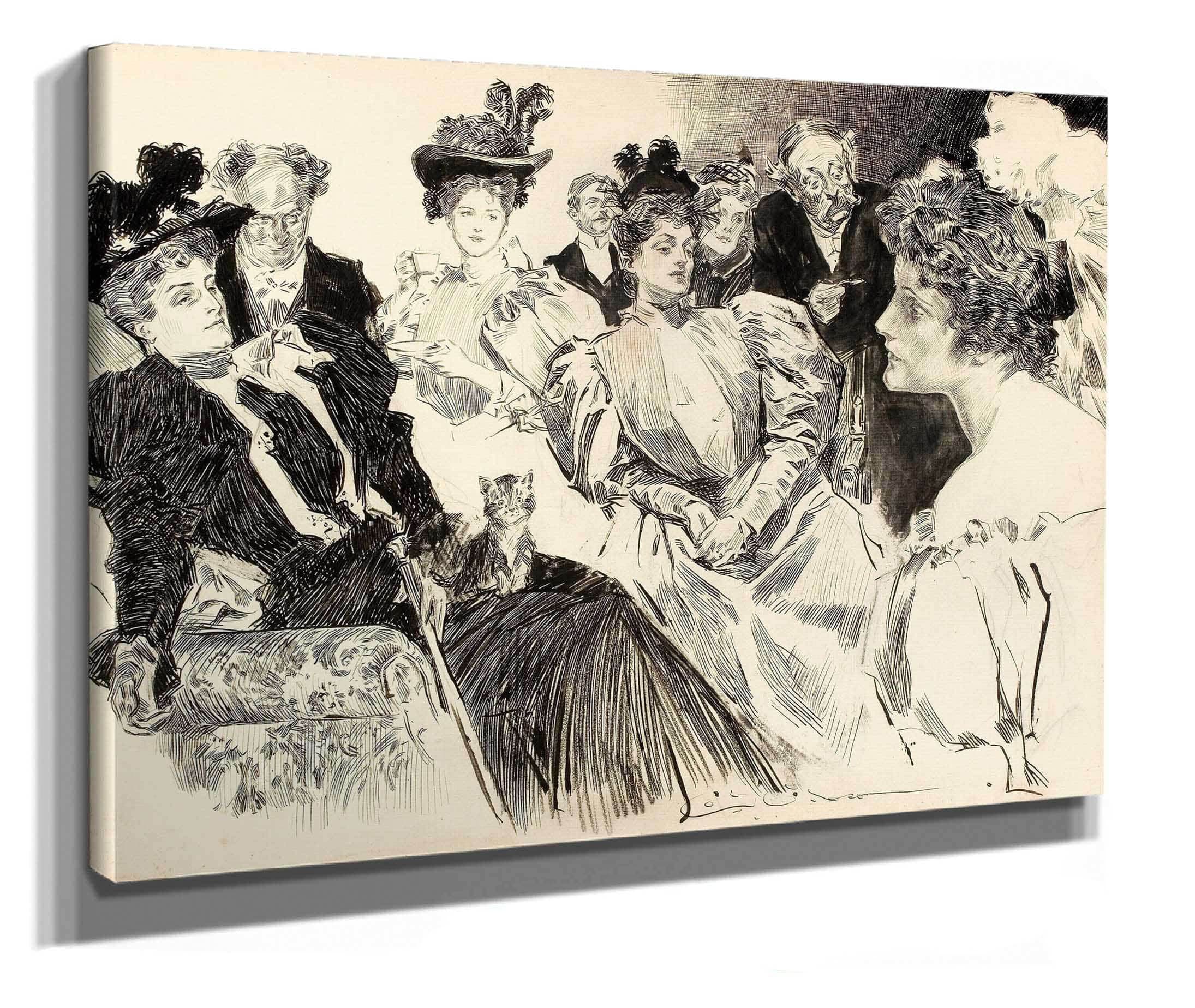 Tea Room by Charles Dana Gibson - Image 2