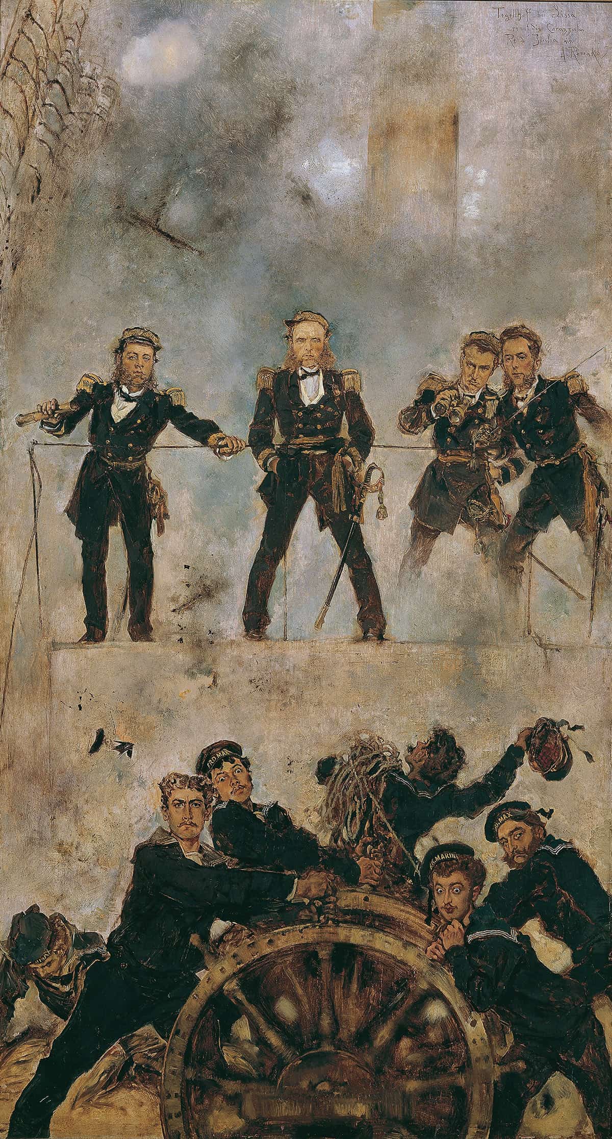 Tegetthoff In Der Seeschlacht Bei Lissa I by Anton Romako - Image 3