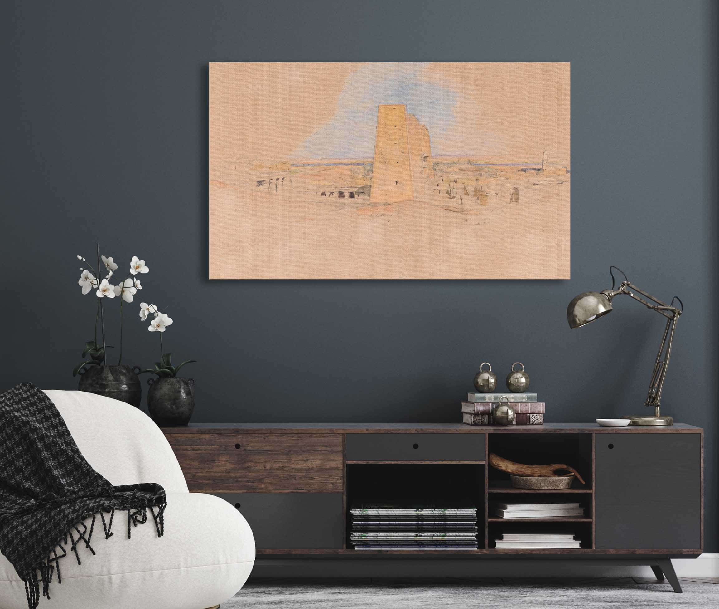 Temple Of Edfou Upper Egypt by John Frederick Lewis - Image 5