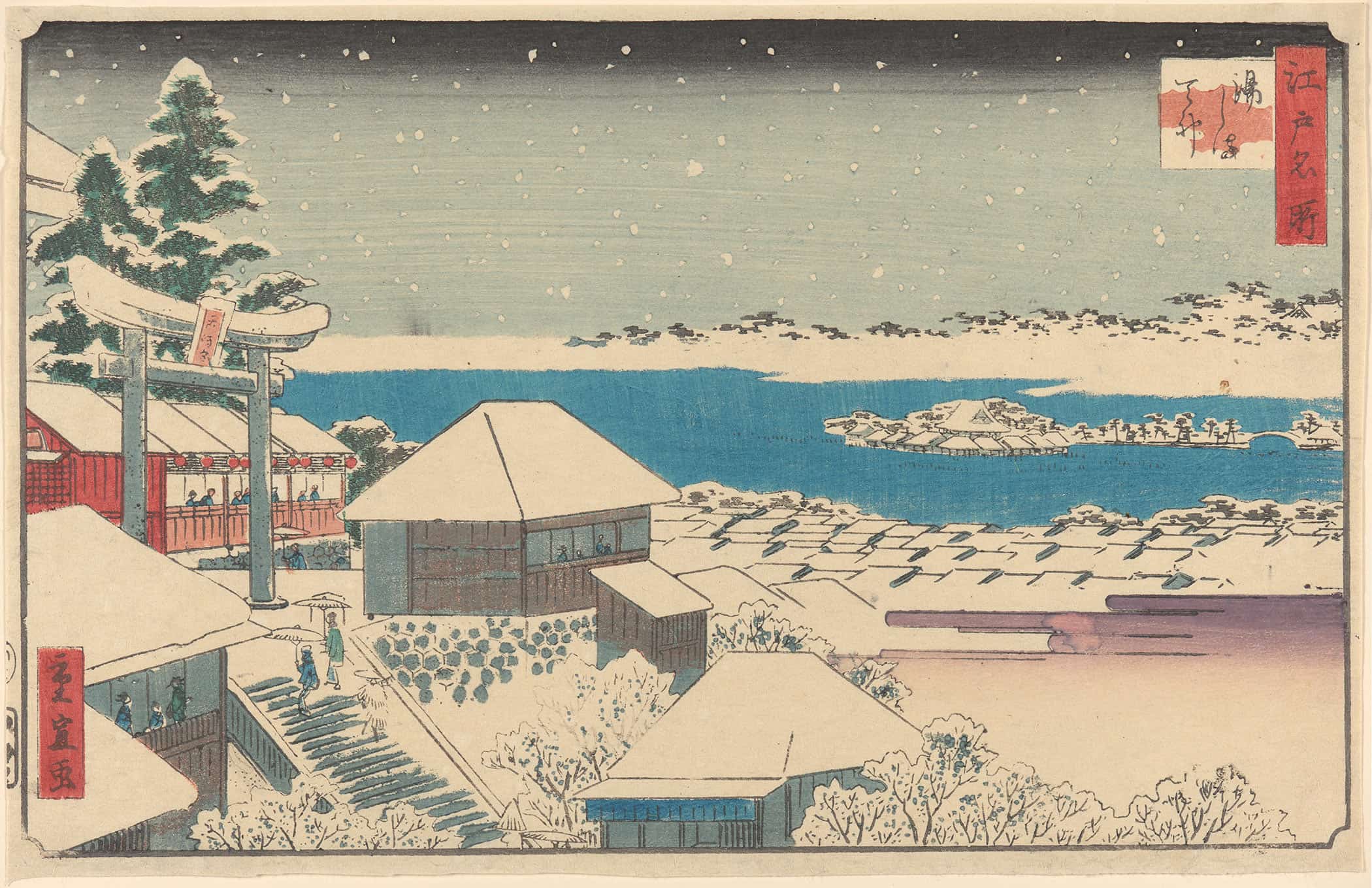 Temple Steps In Snow by Ando Hiroshige - Image 2