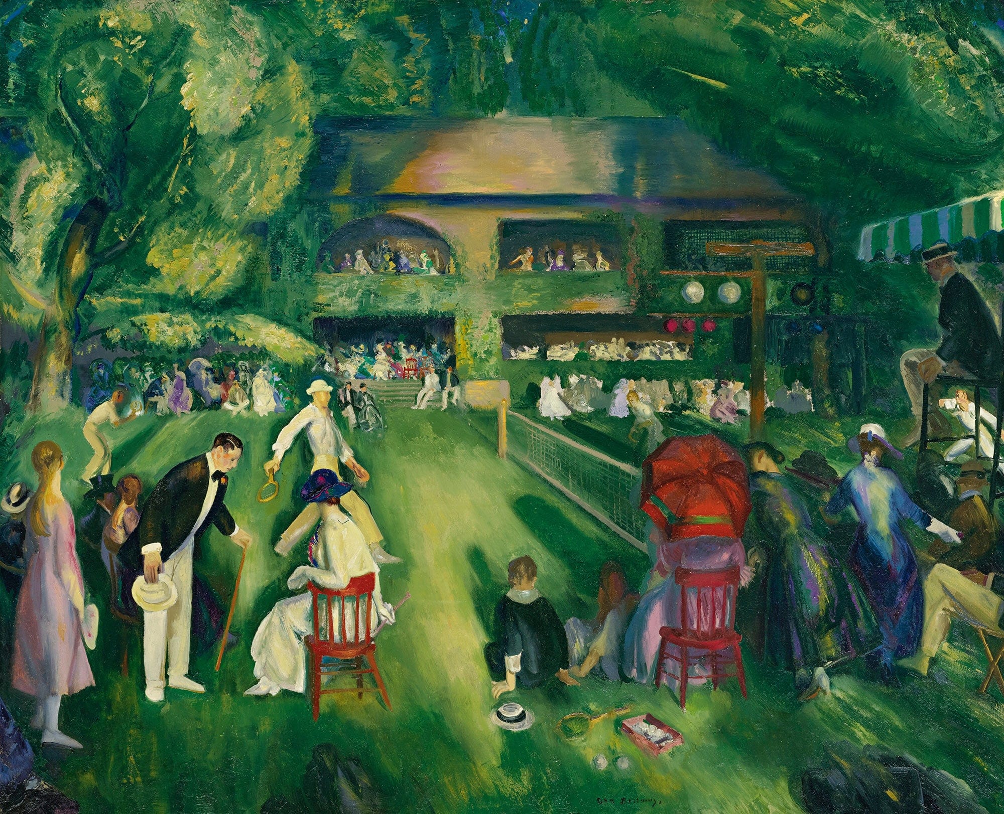 Tennis At Newport by George Wesley Bellows - Image 2