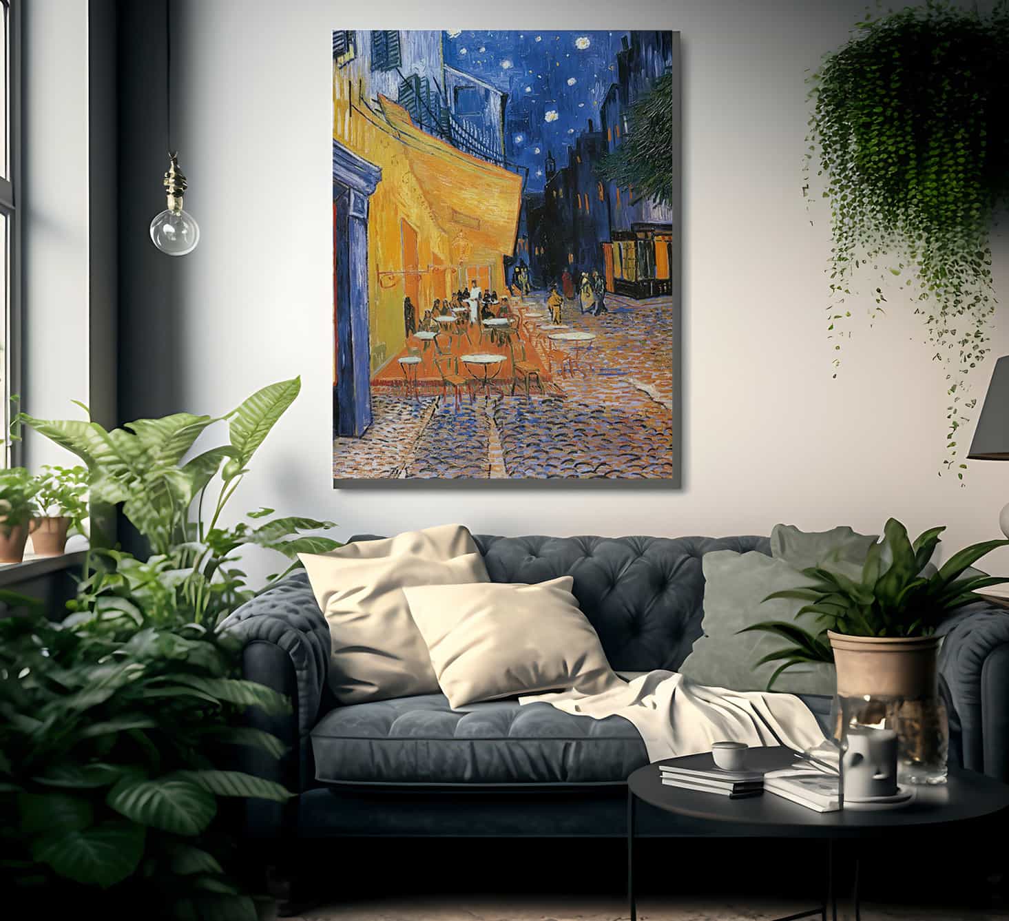 Terrace Of A Cafe At Night By Vincent Van Gogh - Image 2