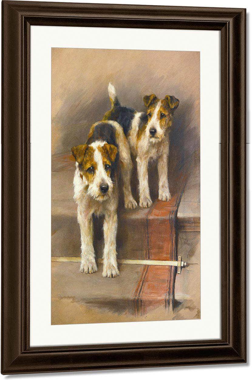Terriers On A Staircase By Arthur Wardle - Image 4
