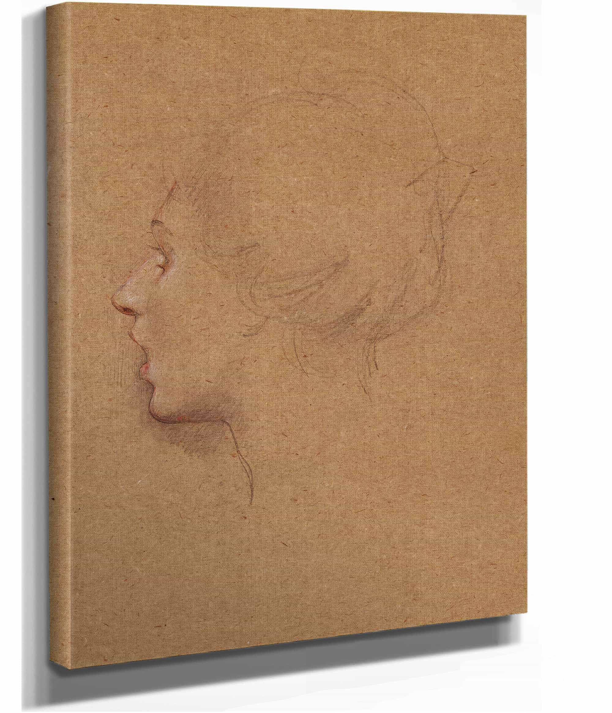 Tete De Femme by Luc Olivier Merson - Image 2