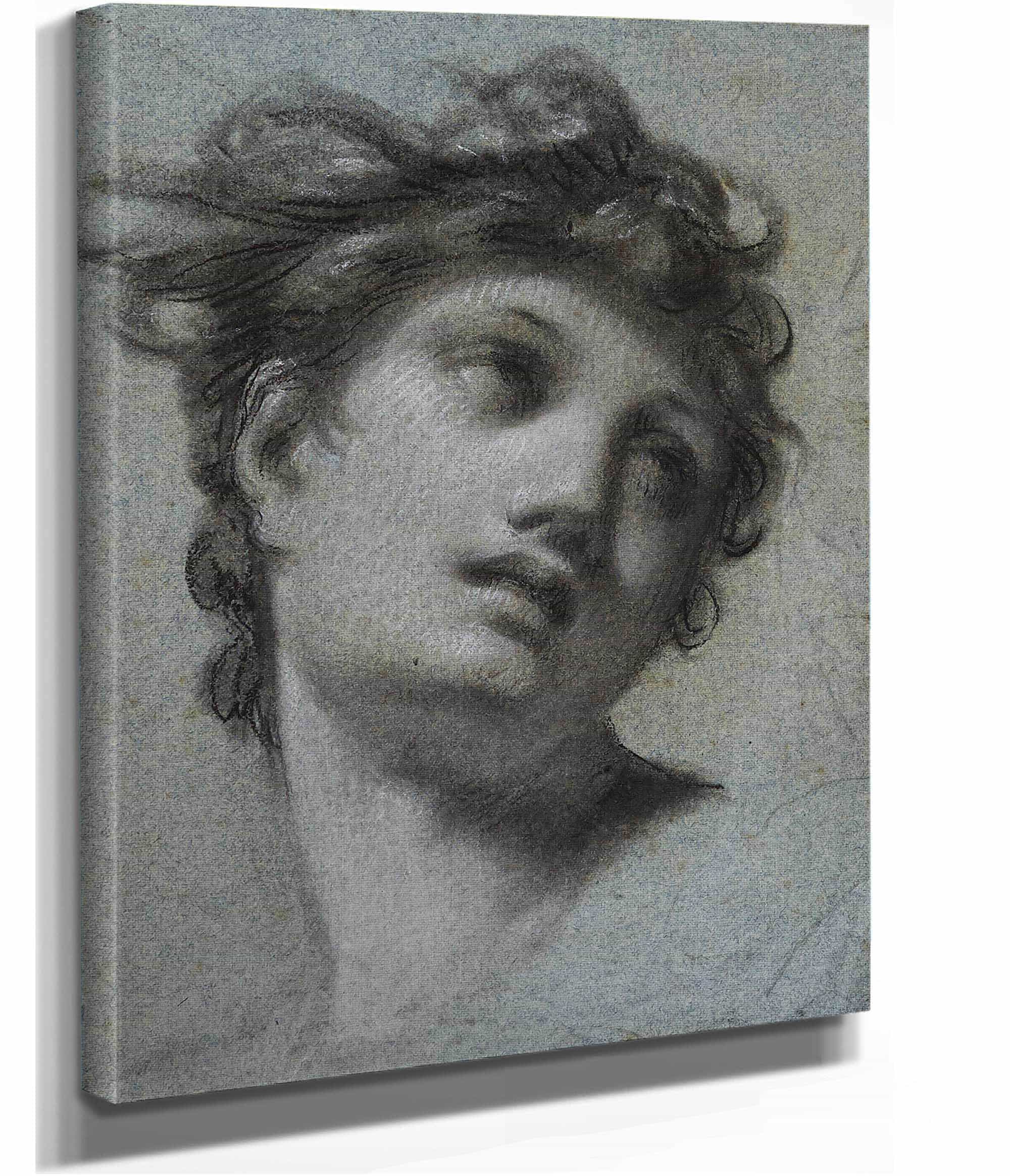 Tete De Femme by Pierre Paul Prudhon - Image 2