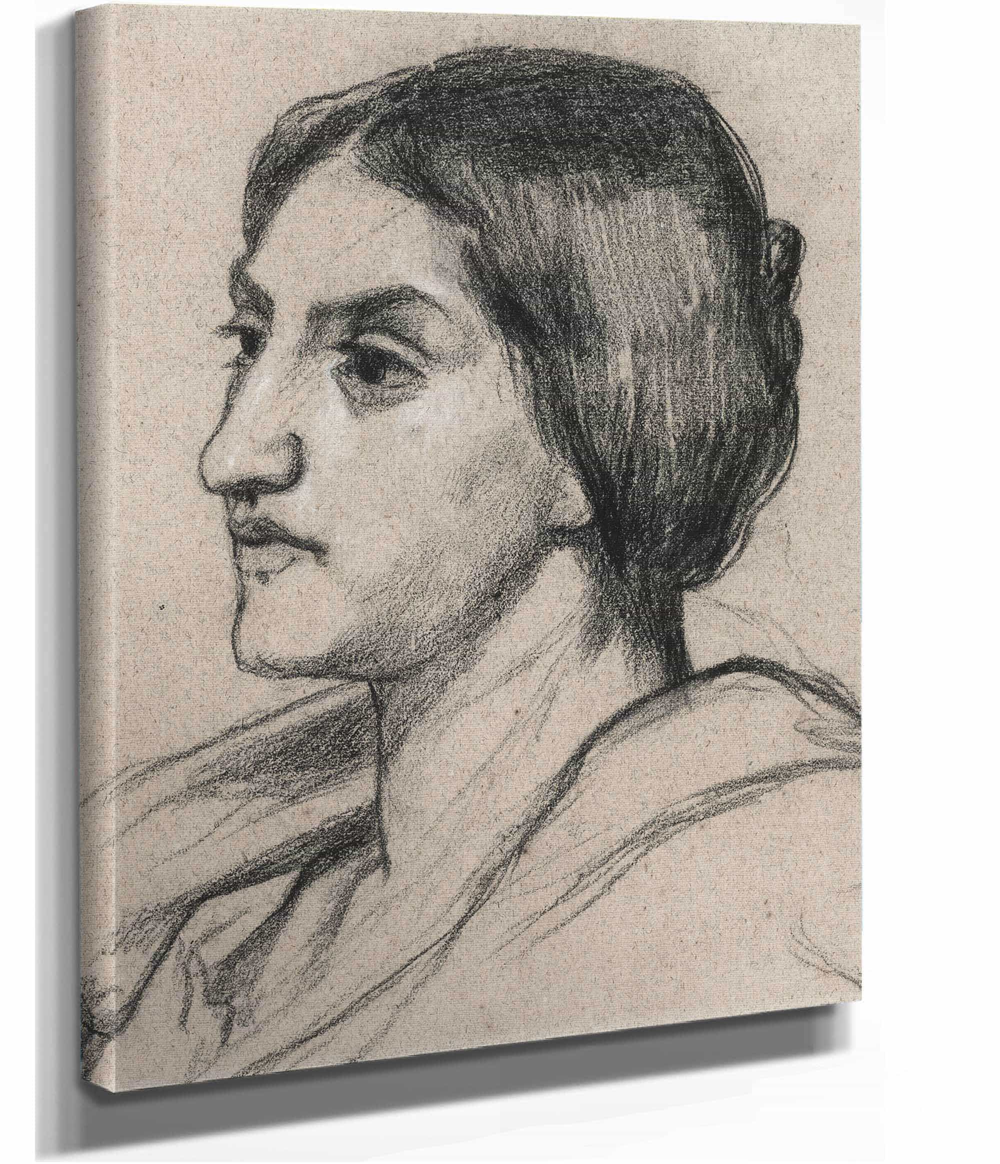 Tete De Femme by Pierre Puvis De Chavannes - Image 4