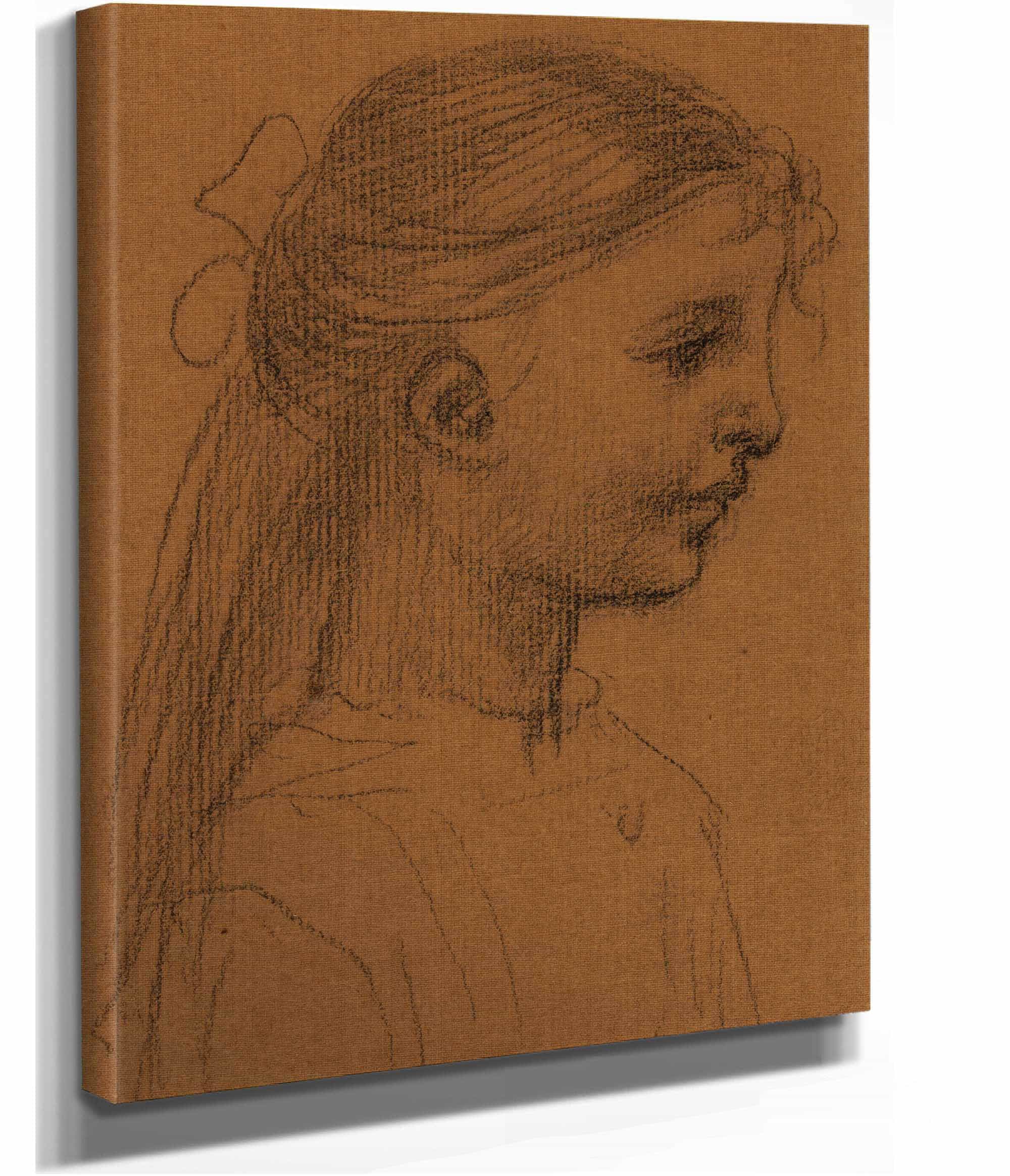Tete De Fillette Ii by Pierre Puvis De Chavannes - Image 2