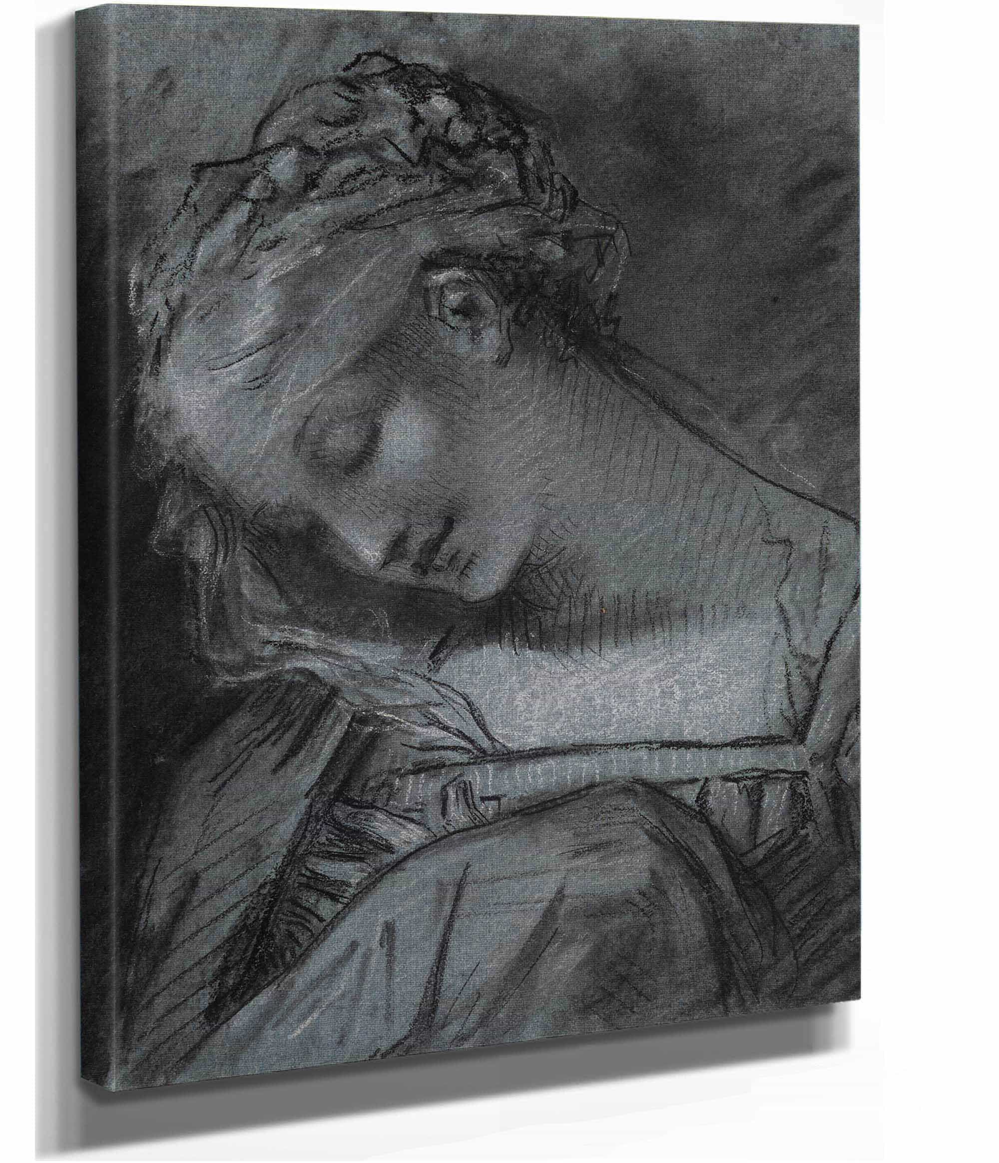 Tete De Vierge by Pierre Paul Prudhon - Image 2