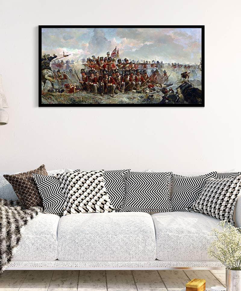 The 28th Regiment At Quatre Bras Painting Elizabeth Thompson Canvas Art - Image 4