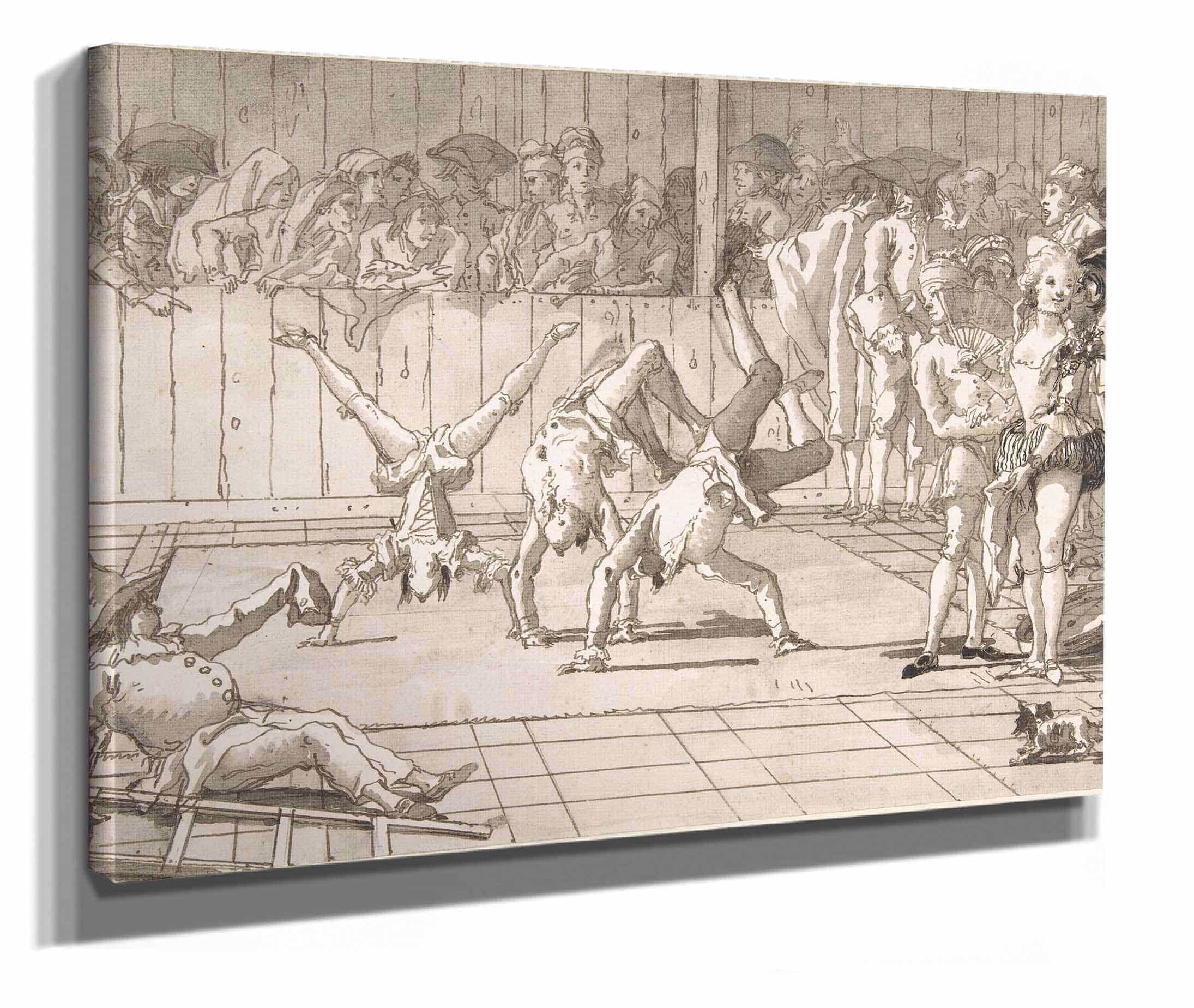 The Acrobats by Giovanni Domenico Tiepolo