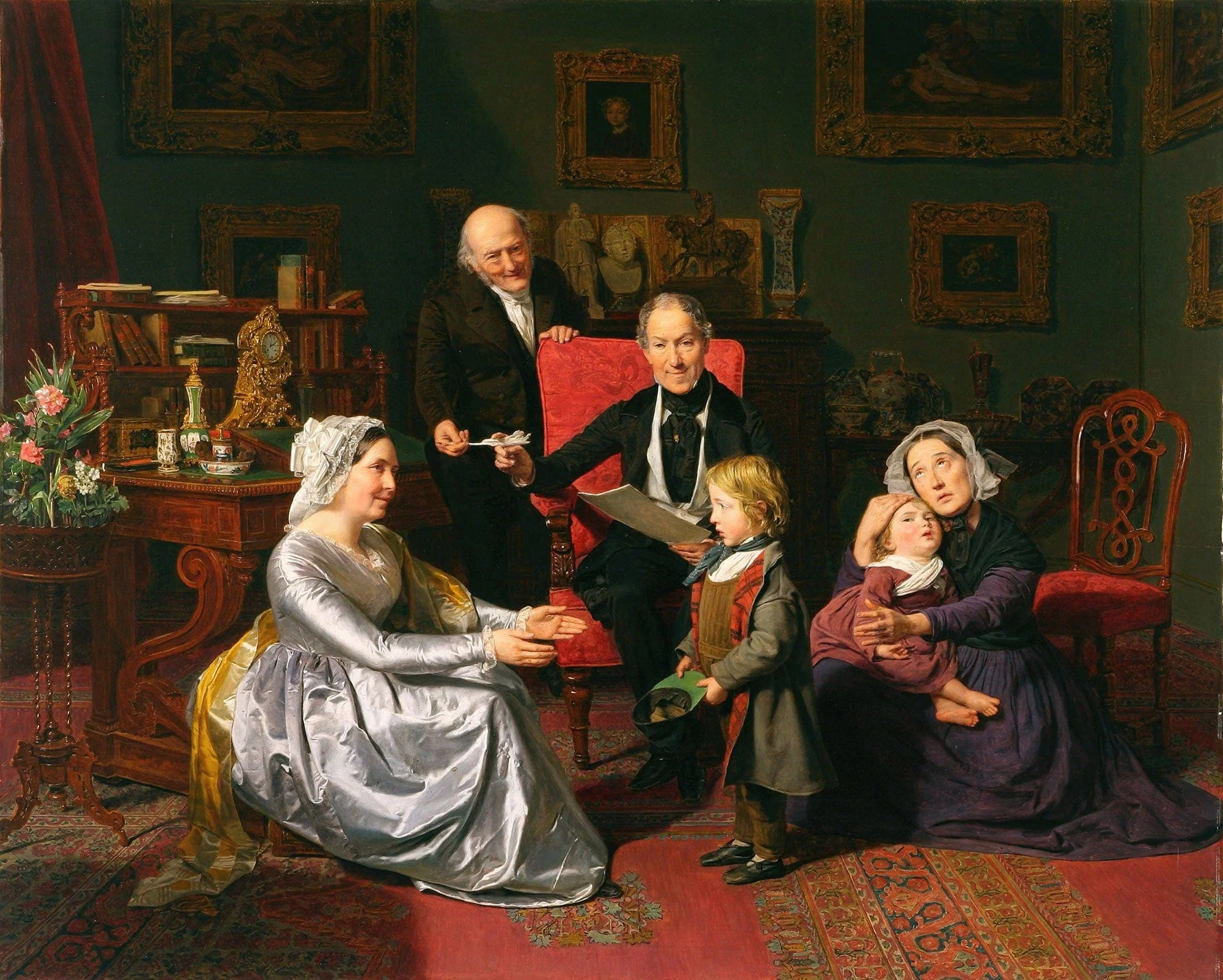 The Adoption by Ferdinand Georg Waldmuller - Image 2