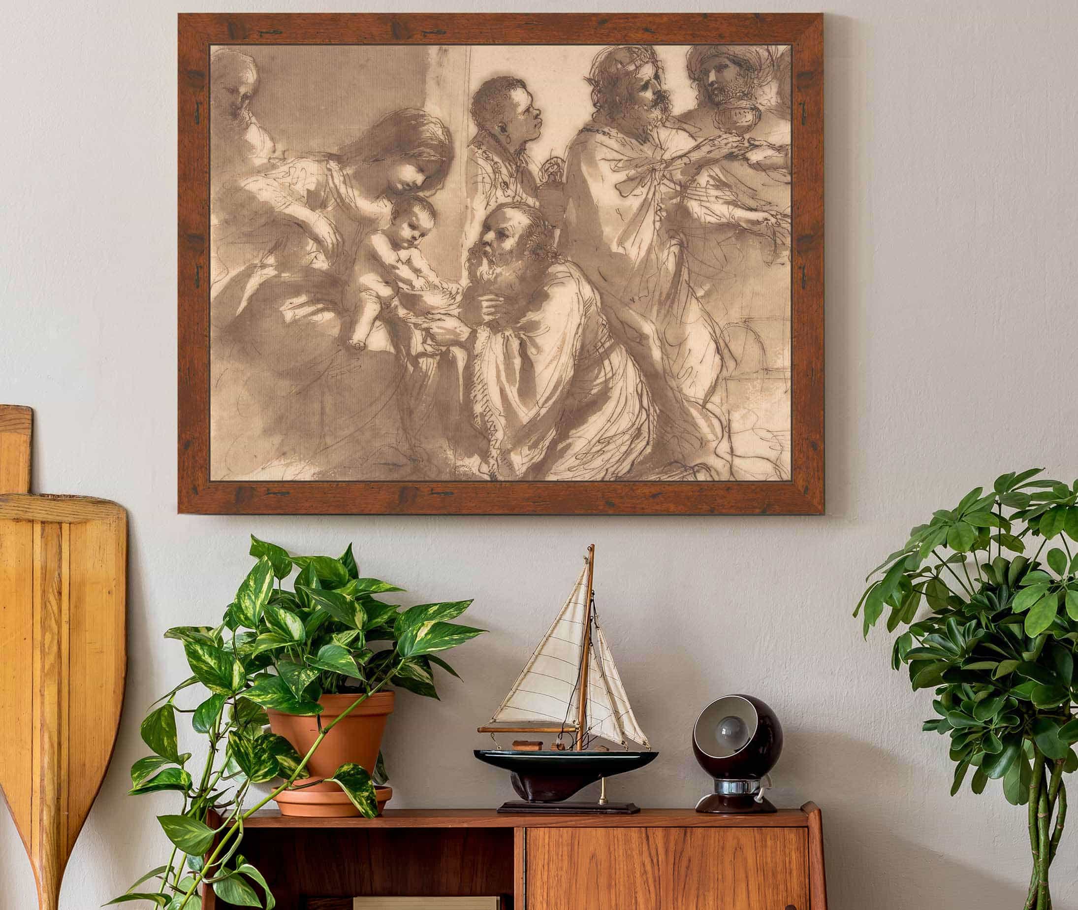 The Adoration Of The Magi by Guercino - Image 2