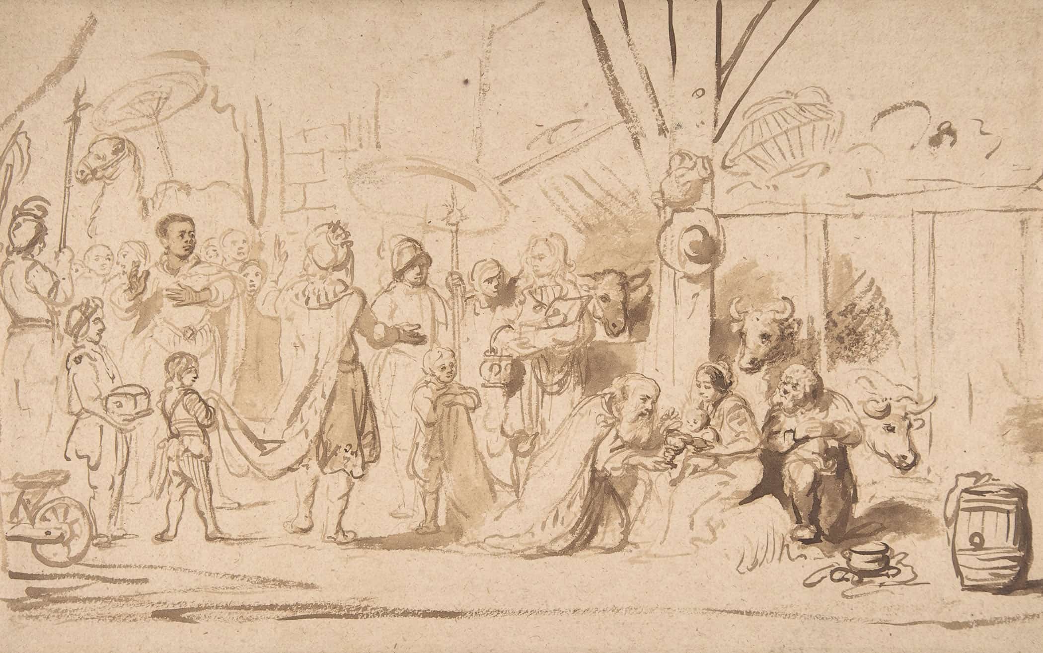The Adoration Of The Magi Th Century by Nicolaes Maes - Image 2