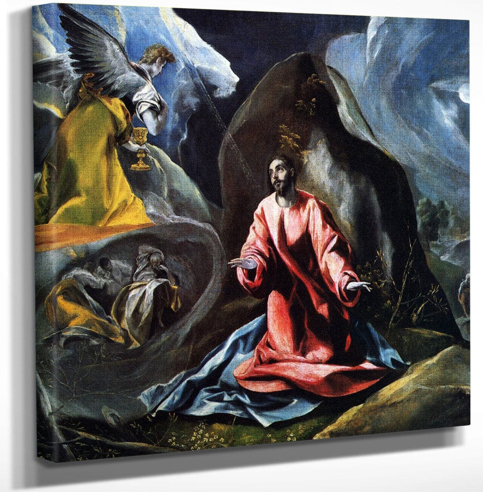 The Agony In The Garden 1595 1 By El Greco