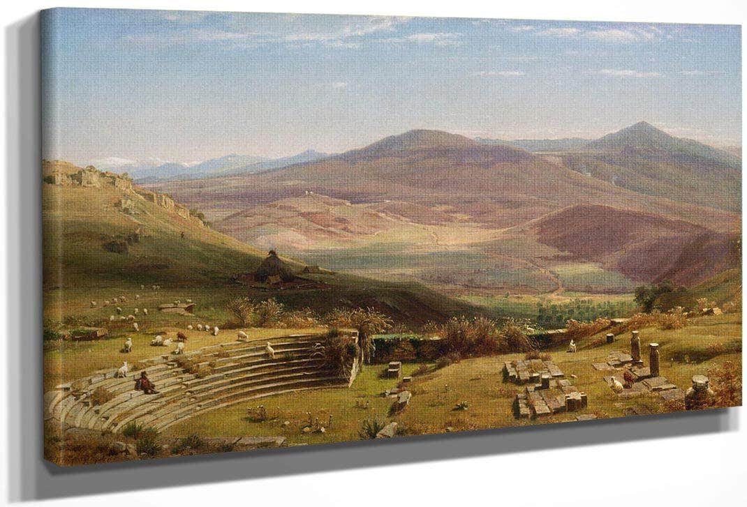 The Amphitheatre Of Tusculum And Albano Mountains, Rome By Worthington Whittredge