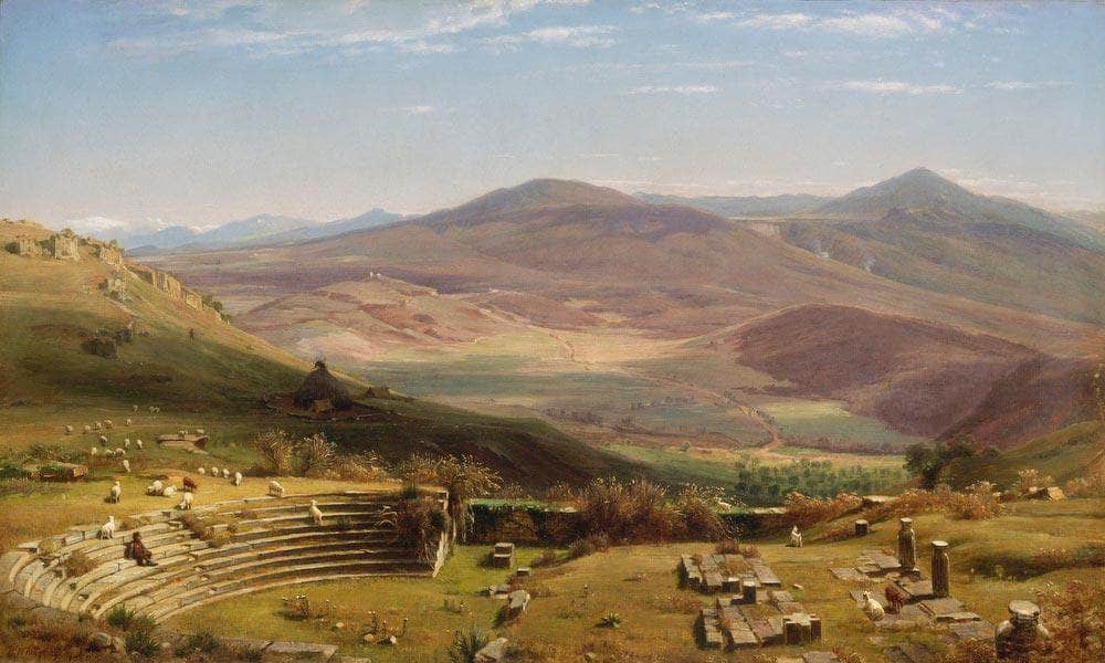 The Amphitheatre Of Tusculum And Albano Mountains, Rome By Worthington Whittredge - Image 5