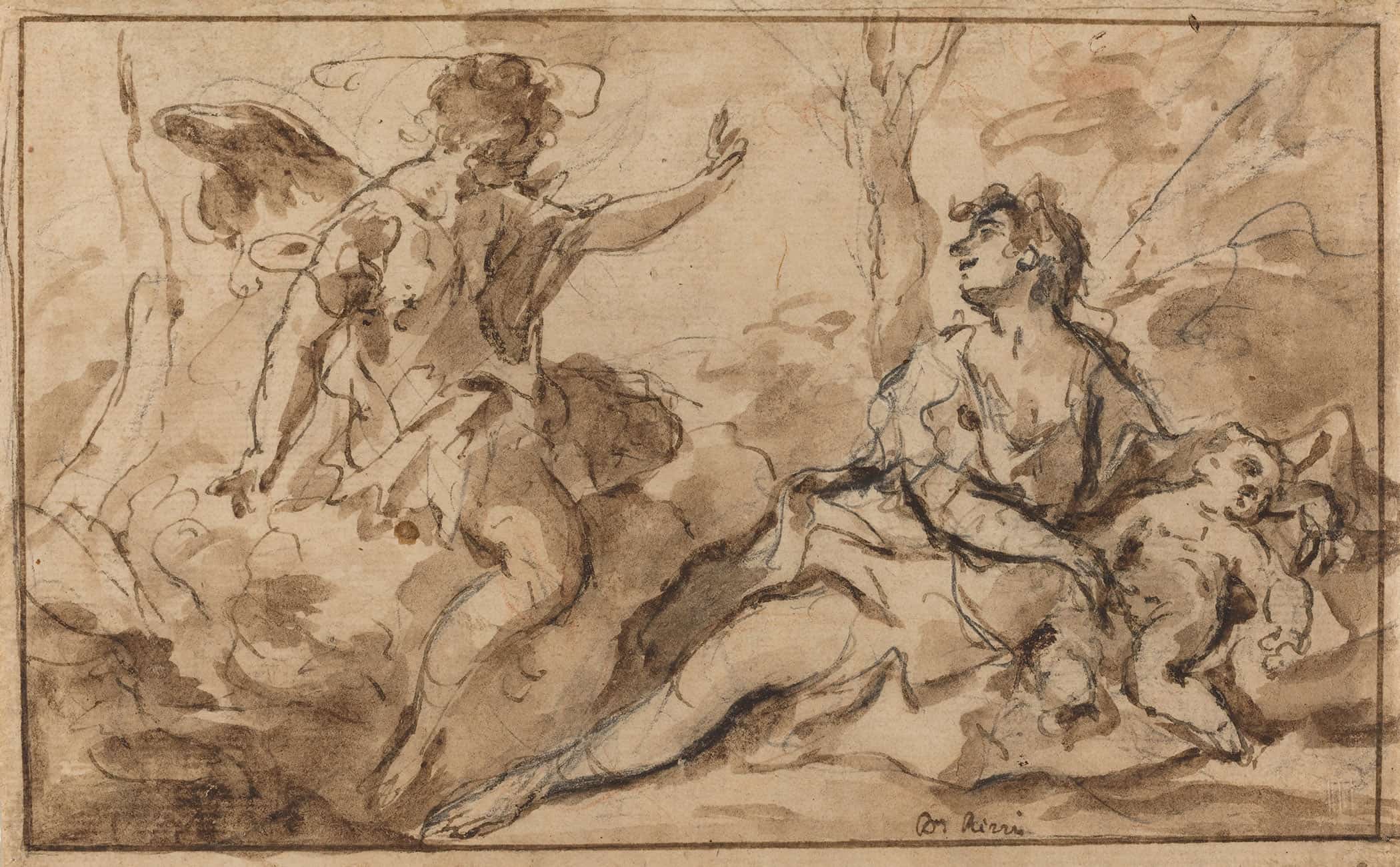 The Angel Appearing To Hagar And Ishmael by Sebastiano Ricci - Image 2