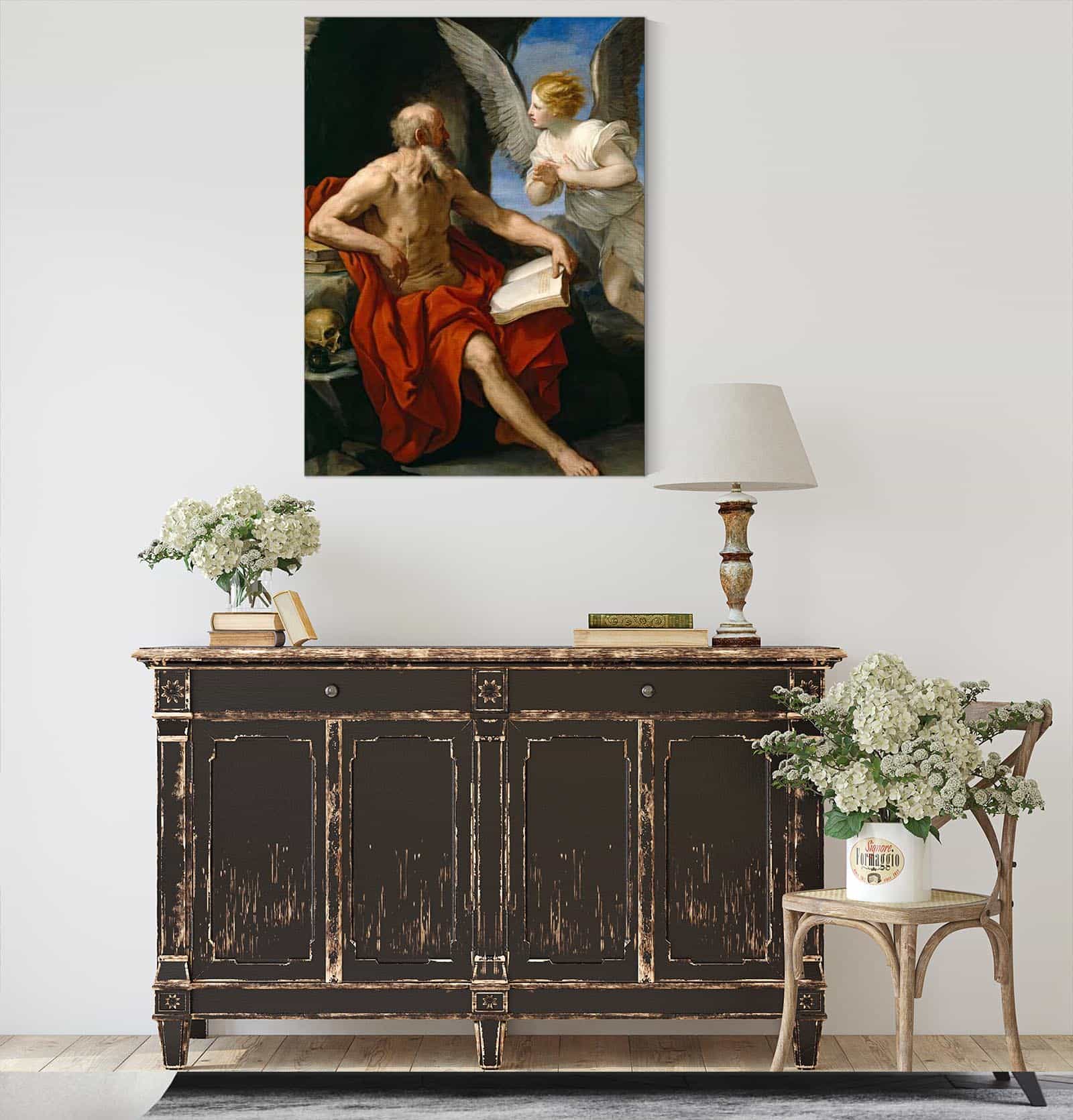 The Angel Appearing To St Jerome by Guido Reni - Image 4