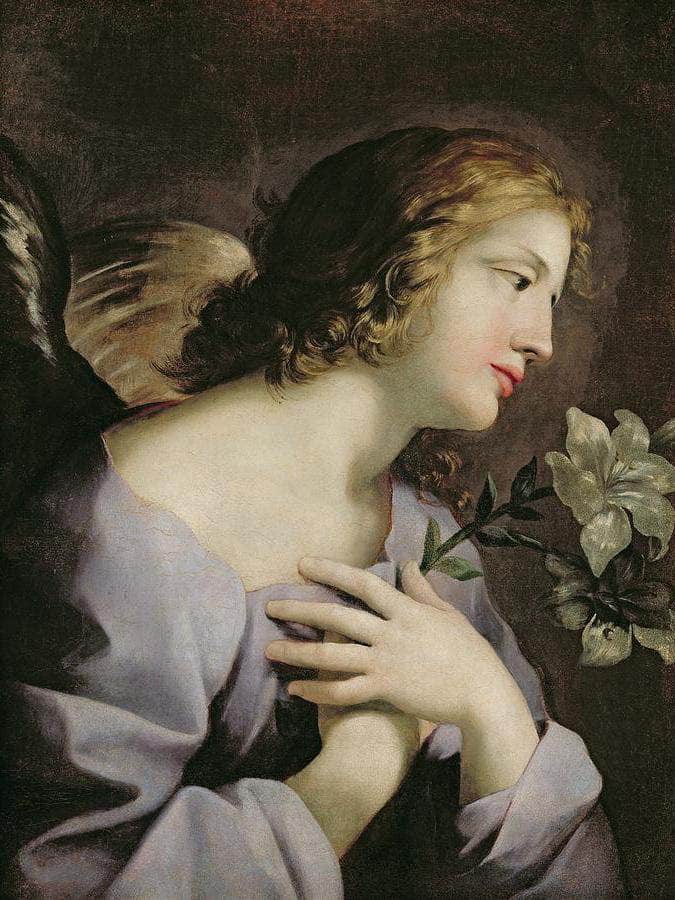 The Angel Of The Annunciation By Giovanni Francesco Romanelli - Image 6