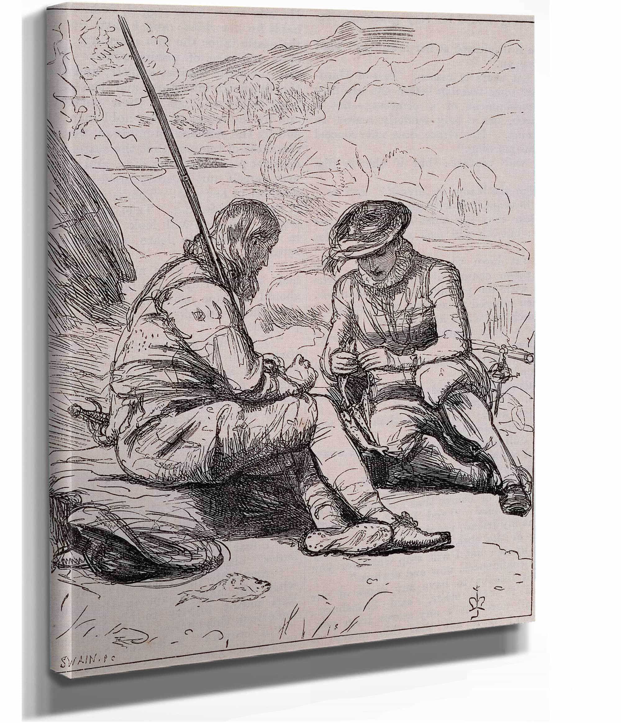 The Anglers Of The Dove Stansbury And Felton Sort The Prey by Sir John Everett Millais - Image 2
