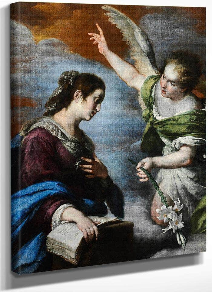The Annunciation By Bernardo Strozzi