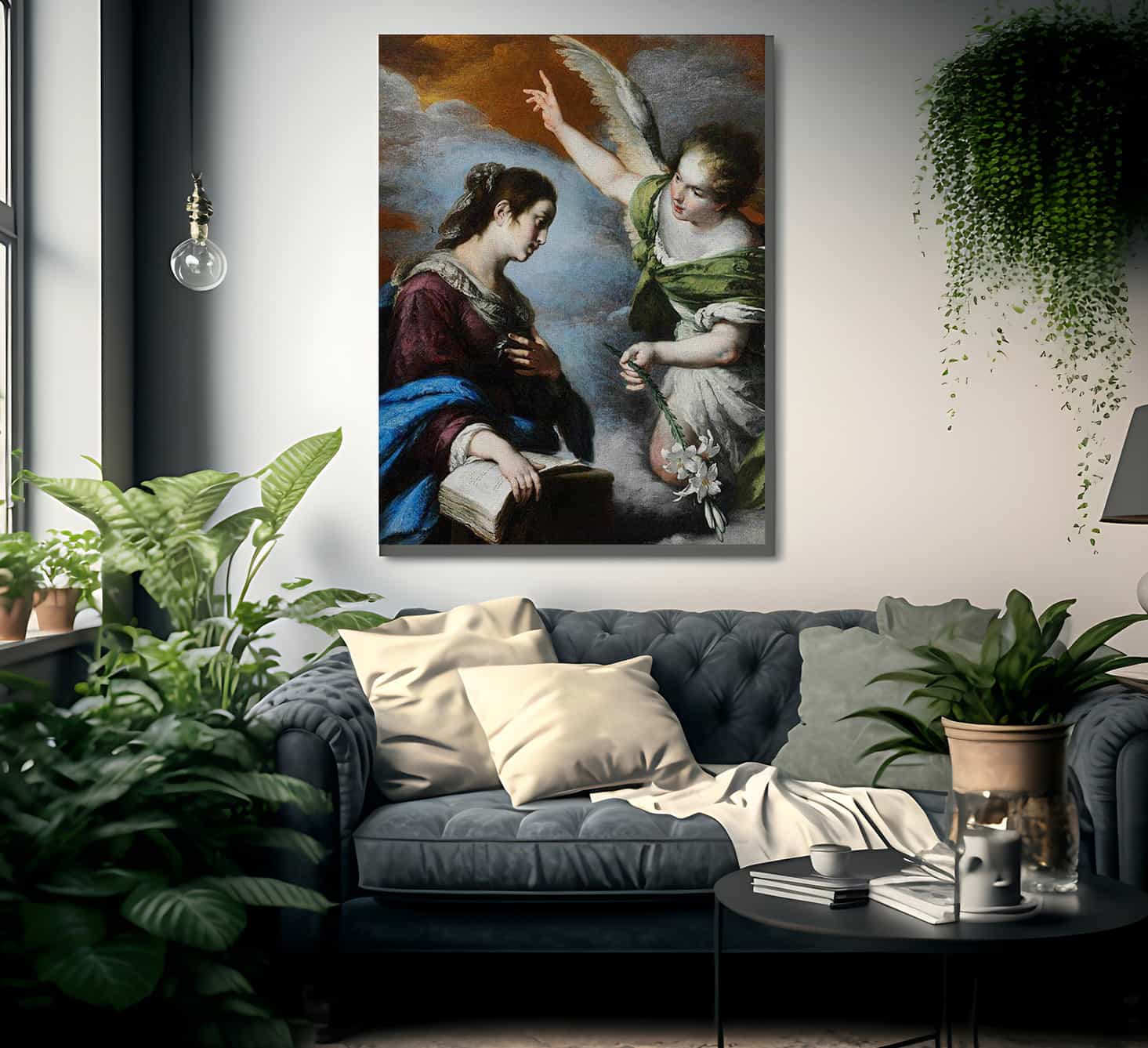 The Annunciation By Bernardo Strozzi - Image 2