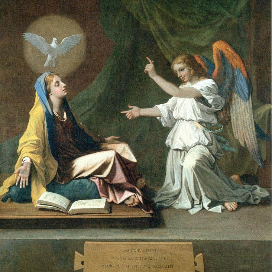 The Annunciation By Nicolas Poussin - Image 5