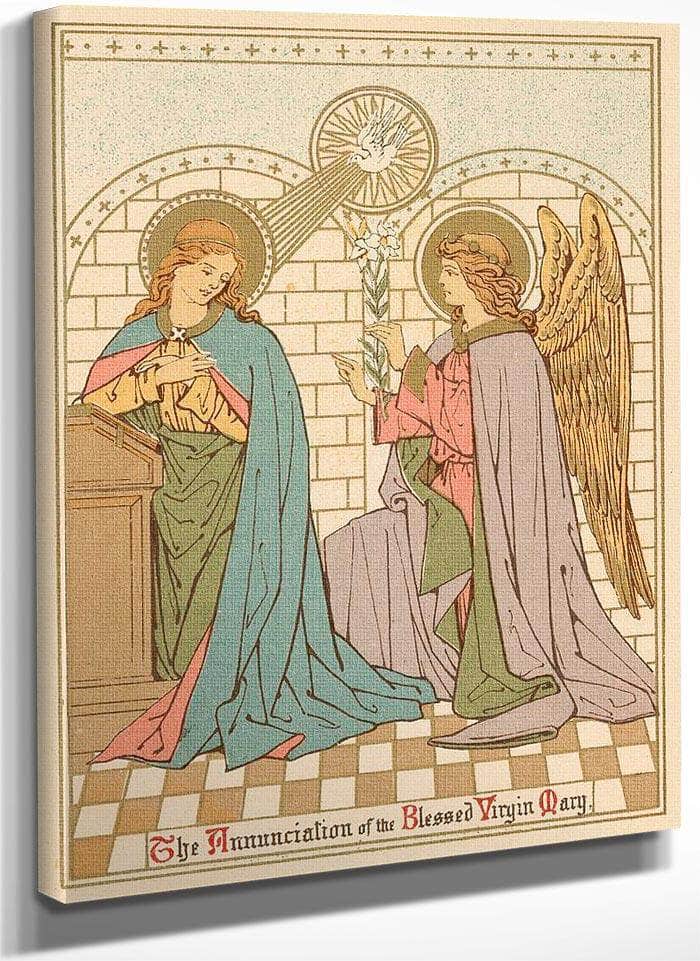 The Annunciation Of The Blessed Virgin Mary By English School