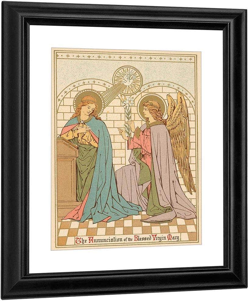 The Annunciation Of The Blessed Virgin Mary By English School - Image 3