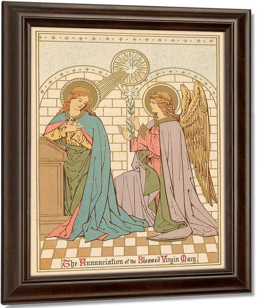 The Annunciation Of The Blessed Virgin Mary By English School - Image 5