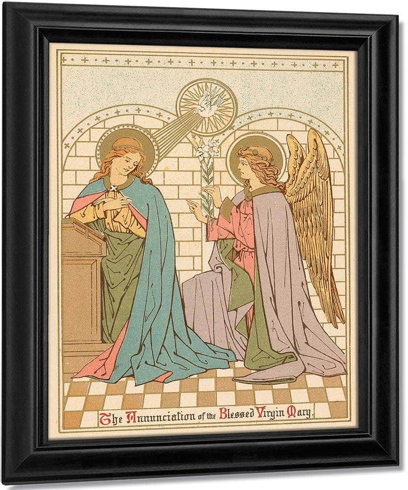 The Annunciation Of The Blessed Virgin Mary By English School - Image 7