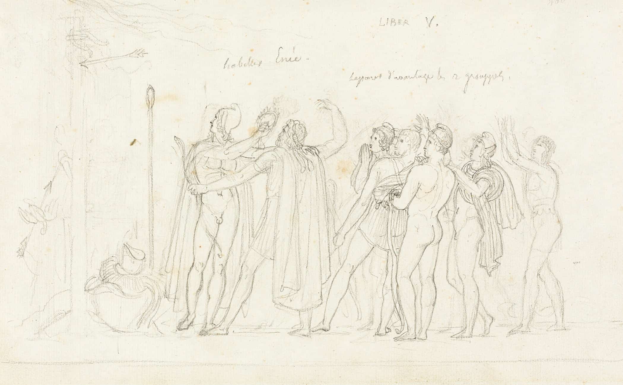 The Archery Match From The Aeneid Book V by Anne Louis Girodet Trioson - Image 2