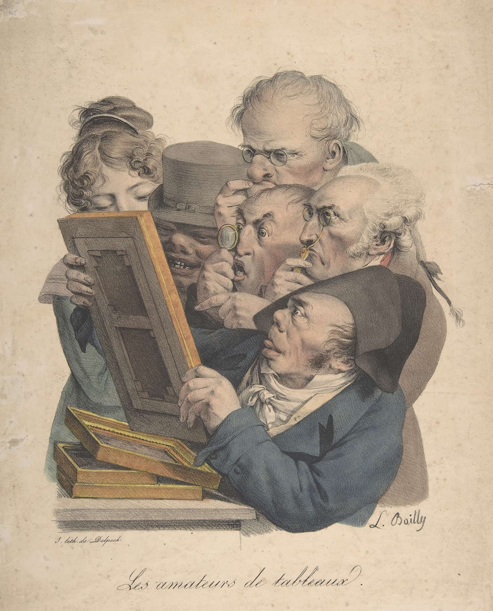 The Art Connoisseurs by Louis Leopold Boilly