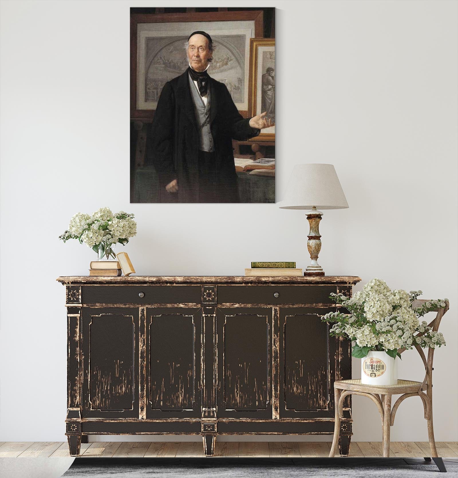 The Art Historian Niels Lauritz Hoyen by Wilhelm Marstrand - Image 4