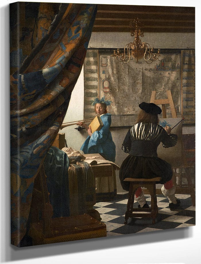 The Art Of Painting 1668 By Johannes Vermeer