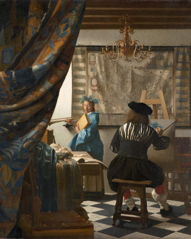 The Art Of Painting 1668 By Johannes Vermeer - Image 6