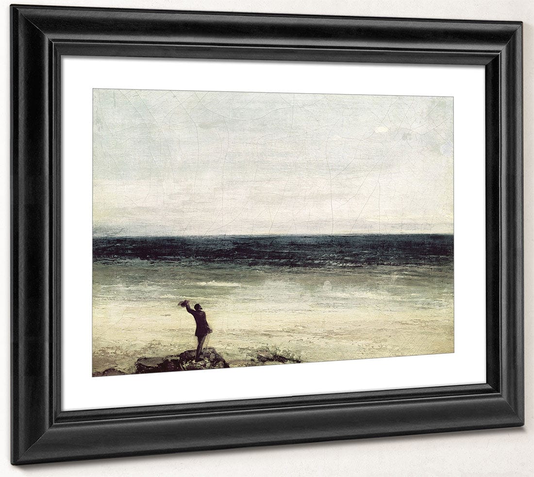 The Artist On The Seashore At Palavas By Jean Desire Gustave Courbet - Image 4