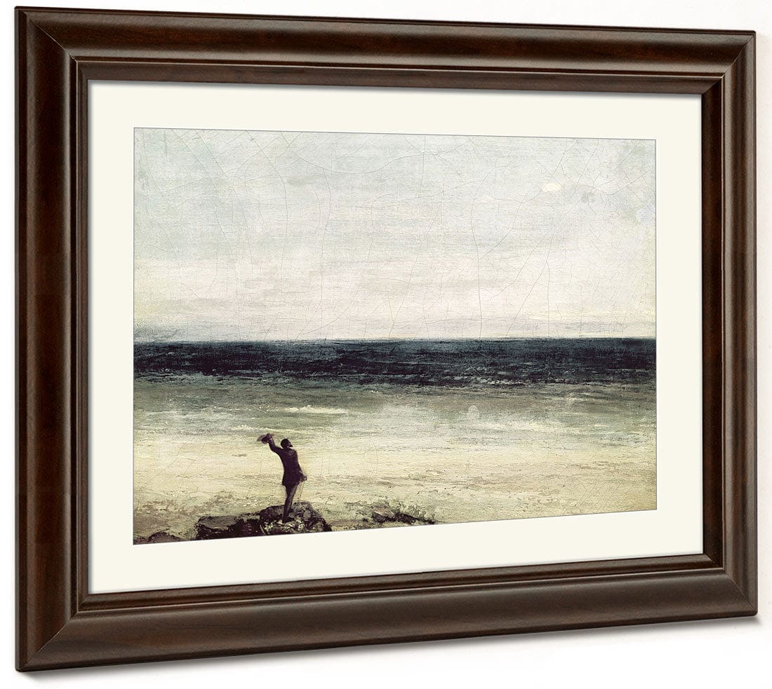 The Artist On The Seashore At Palavas By Jean Desire Gustave Courbet - Image 5