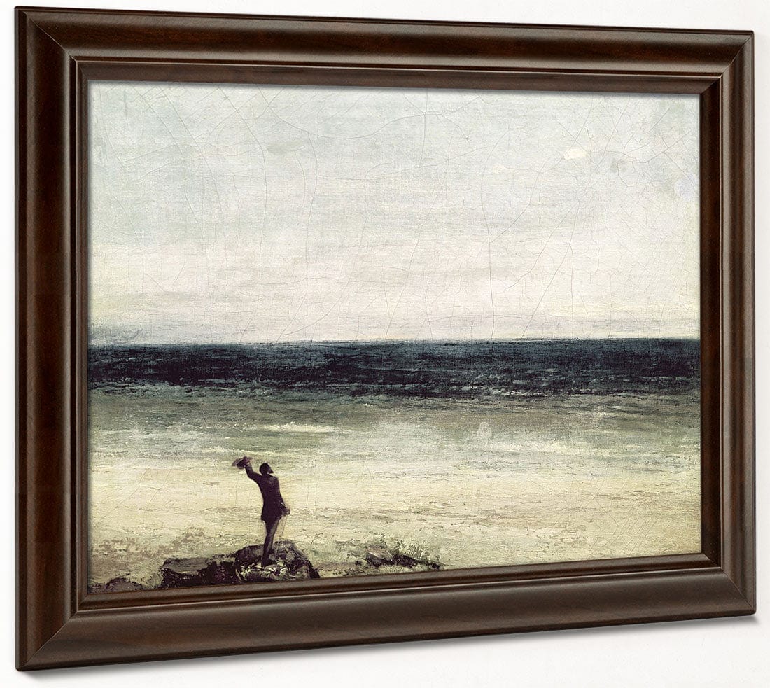 The Artist On The Seashore At Palavas By Jean Desire Gustave Courbet - Image 6