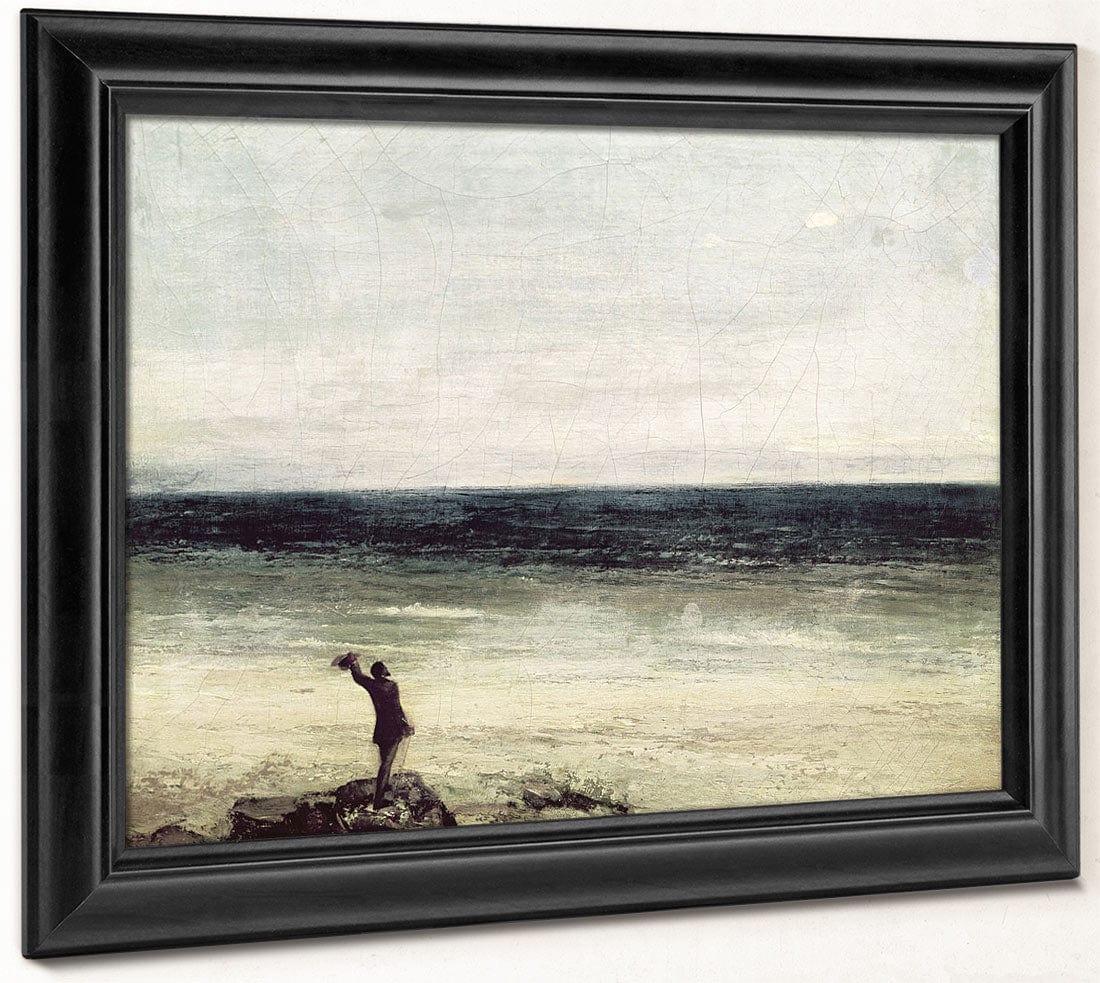 The Artist On The Seashore At Palavas By Jean Desire Gustave Courbet - Image 8
